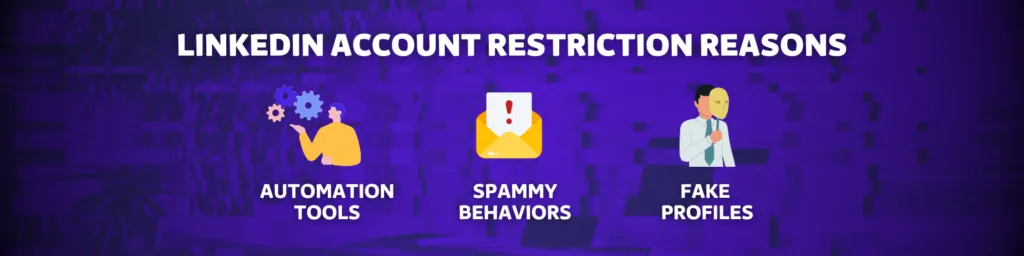 Распространенные причины, по которым учетные записи LinkedIn ограничены